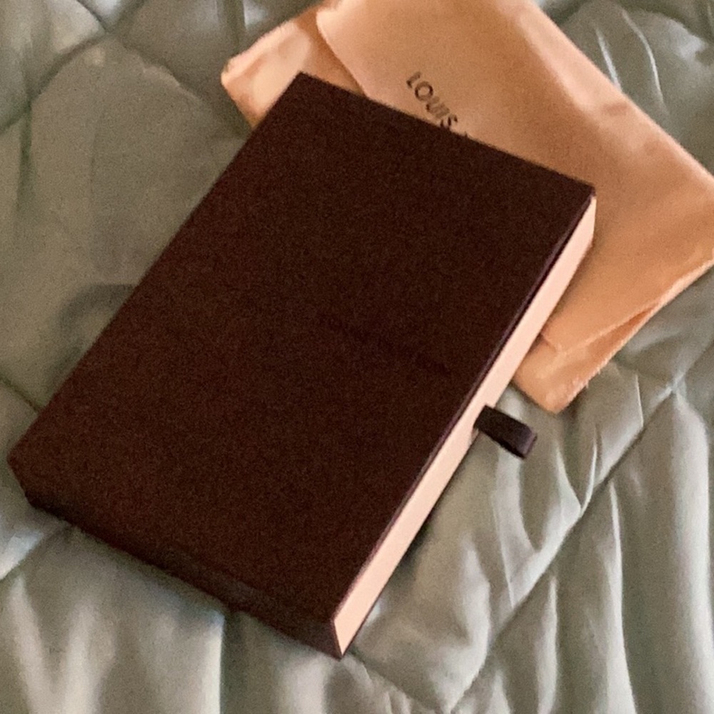 Louis Vuitton Dark Brown Box with Cream Dust Bag